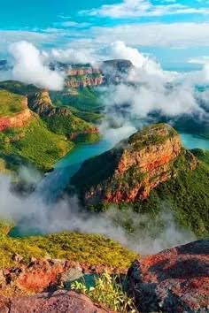 Aerial view of a dramatic South African canyon